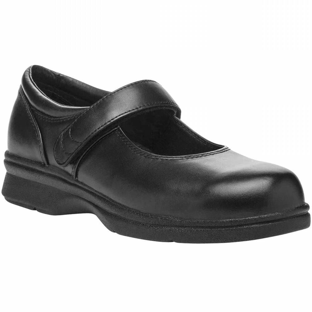 NEW PROPET women's mary jane walker shoe in black smooth